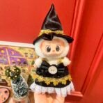Halloween Edition Labubu Clothes | Cute Pink Witch Hat & Black Ribbon Dress